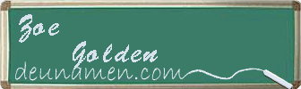 Zoe Golden Visitenkarte